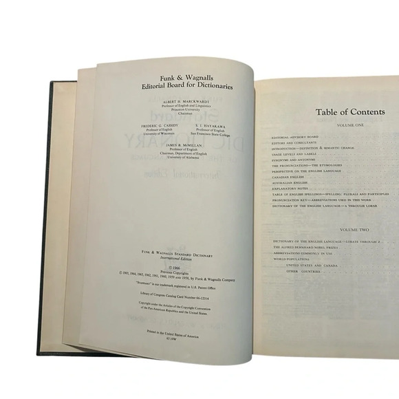 Funk and Wagnalls vintage dictionary 1966 L-Z - Picture 5 of 8